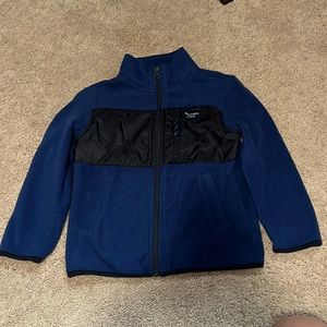 Abercrombie Kids Fleece Jacket Zip Up Navy Boys 5/6 or XS